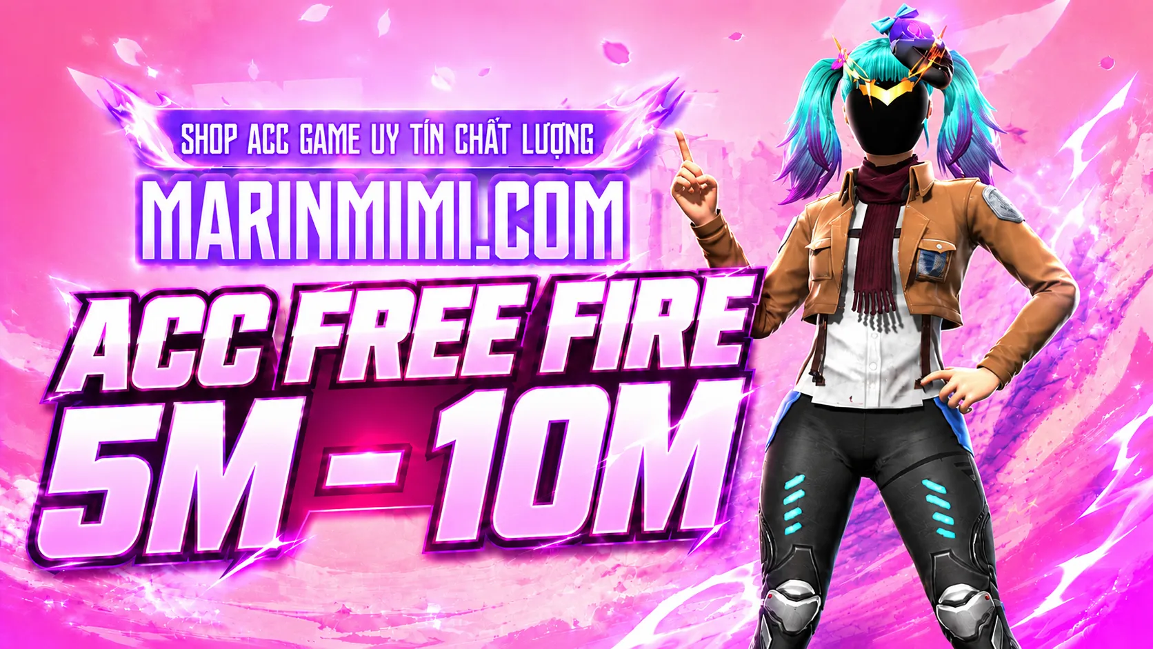Acc Free Fire 5M - 10M